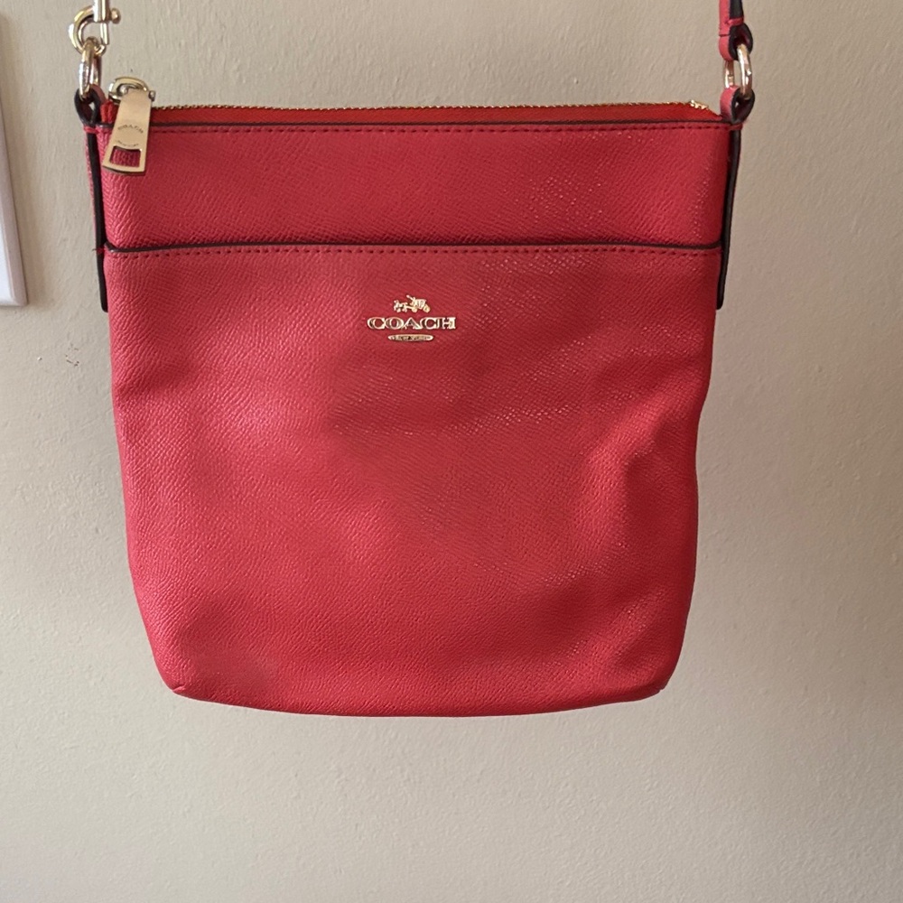 Coach Vibrant Burnt Orange Crossbody Bag